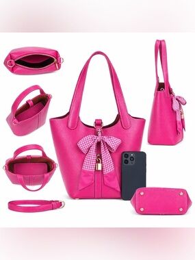 Y2K - Cinthya Top Handle Handbag with Bow Detail
